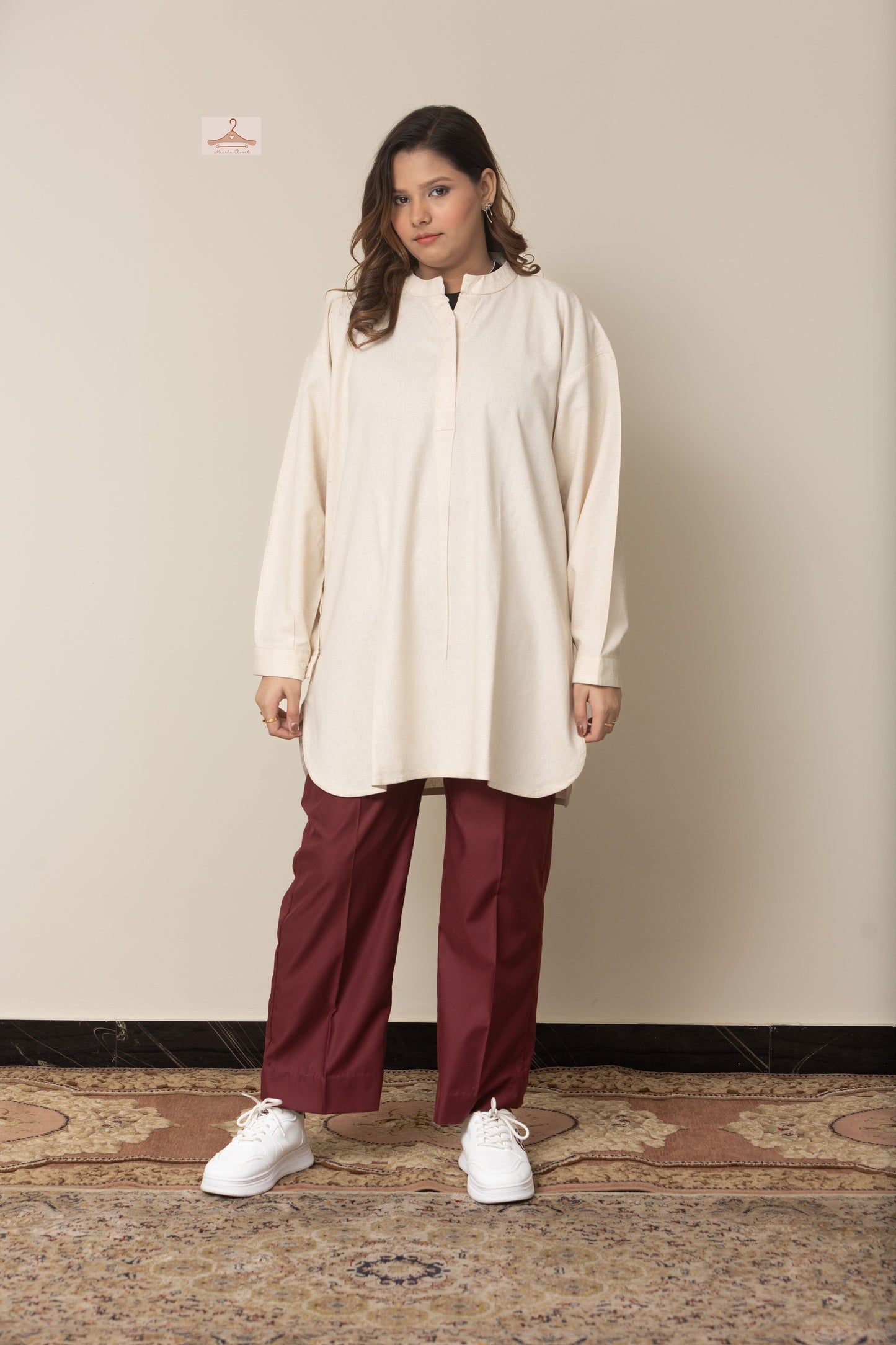 Kurta Style Baggy Shirt