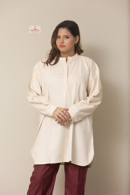 Kurta Style Baggy Shirt