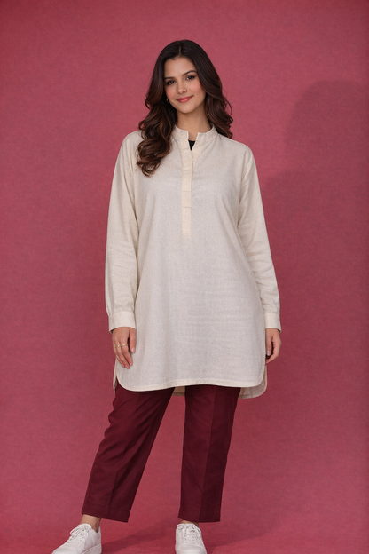 Kurta Style Baggy Shirt