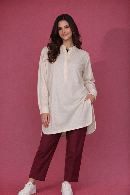 Kurta Style Baggy Shirt